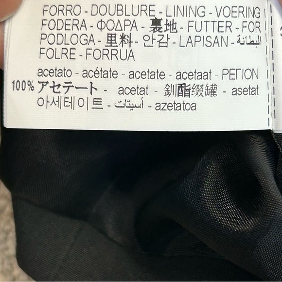 Zara black tailored suit vest V-neck front button closure welt pocket XXL NWT - Picture 10 of 12